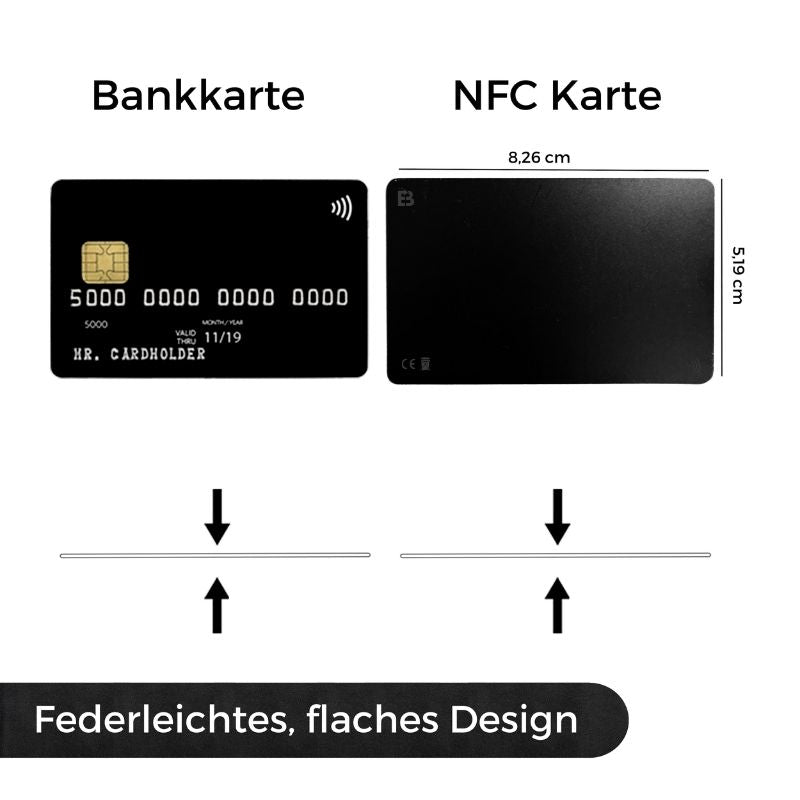 Digitale Visitenkarte mit NFC-Tag