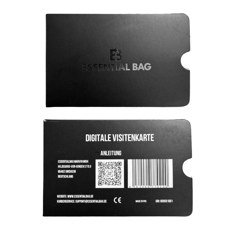 Digitale Visitenkarte mit NFC-Tag