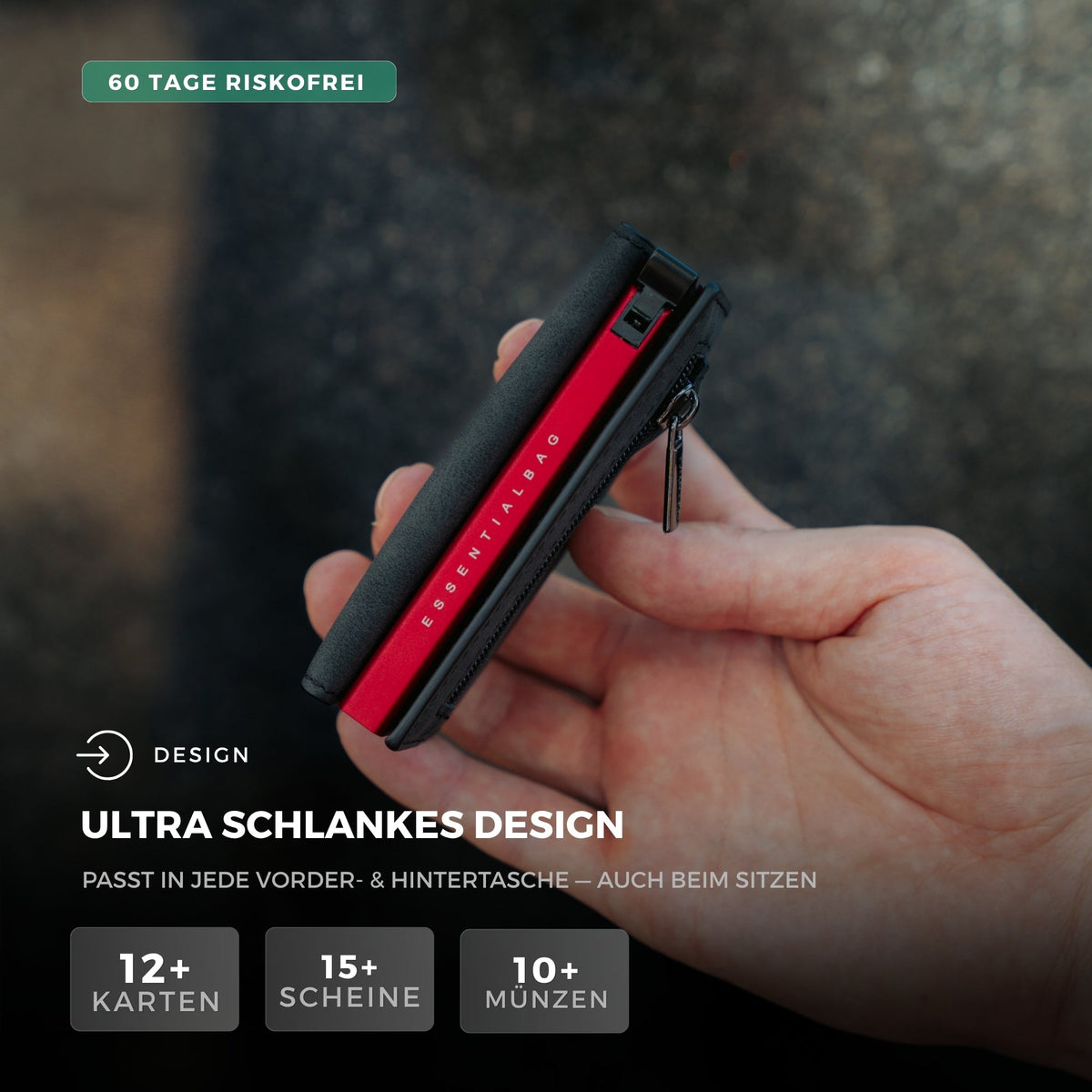 Smart Wallet 3.0 — portafoglio sottile con blocco RFID