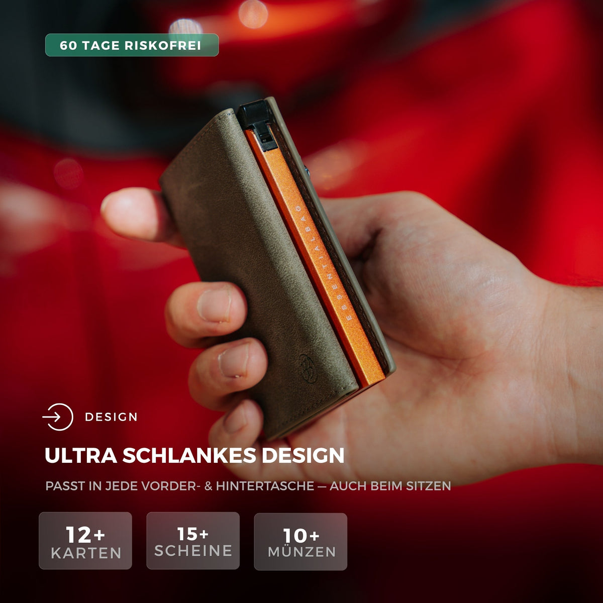 Smart Wallet 3.0 — portafoglio sottile con blocco RFID