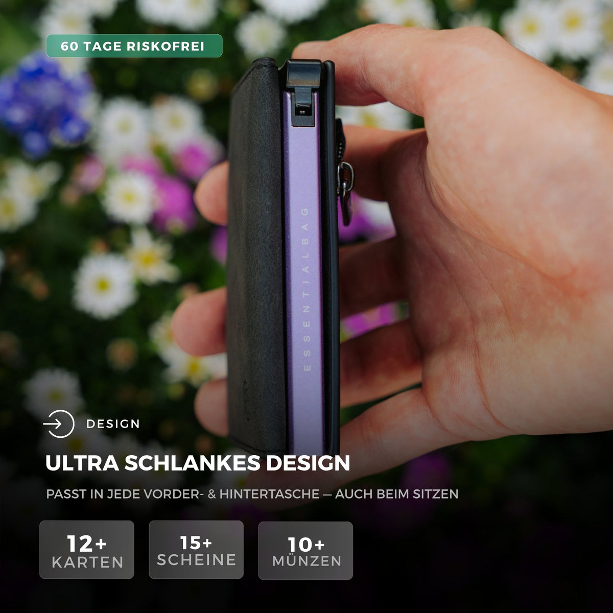 Smart Wallet 3.0 — portafoglio sottile con blocco RFID