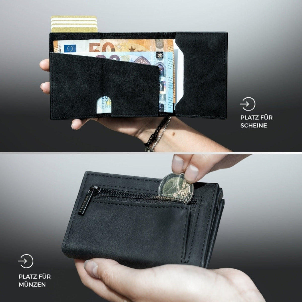 Smart Wallet 3.0 — portafoglio sottile con blocco RFID