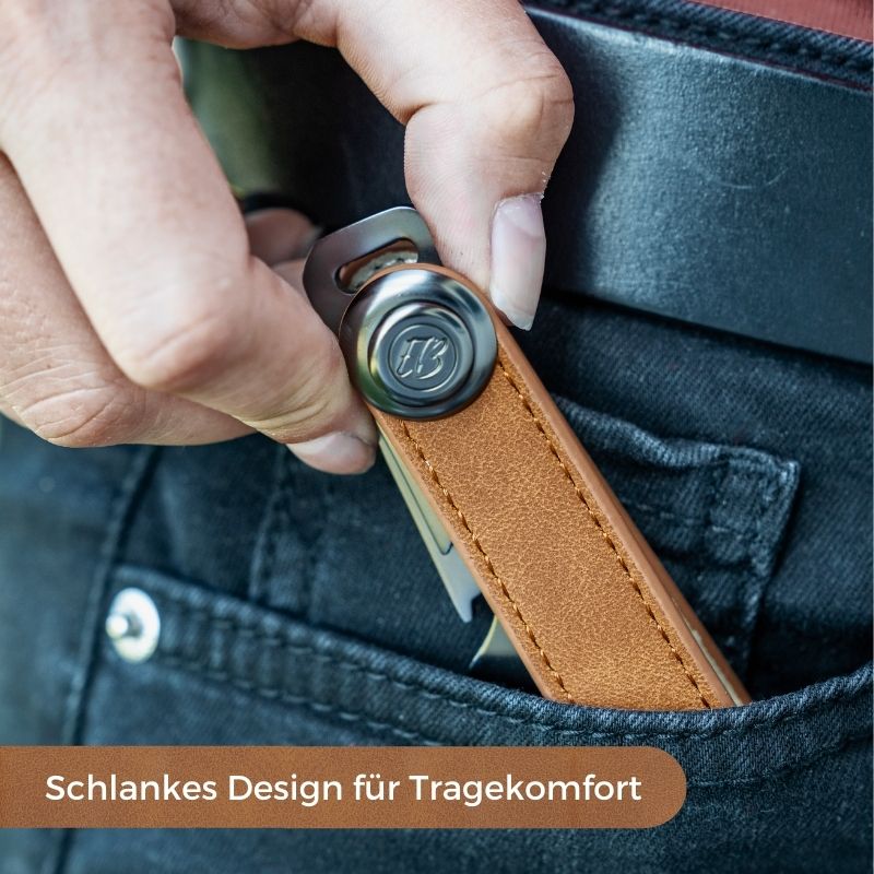 Schlüsseletui aus Leder