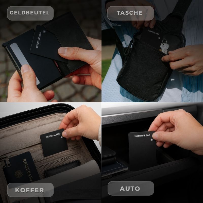 Tracker-Karte 2er-Set mit Induktions-Ladekabel