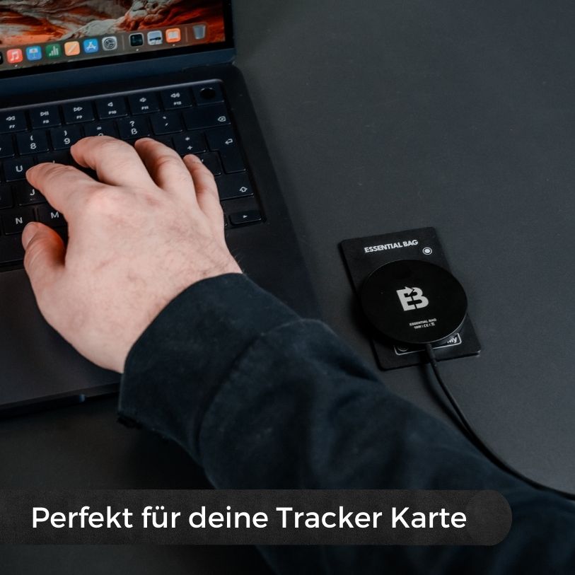 Tracker-Karte 2er-Set mit Induktions-Ladekabel