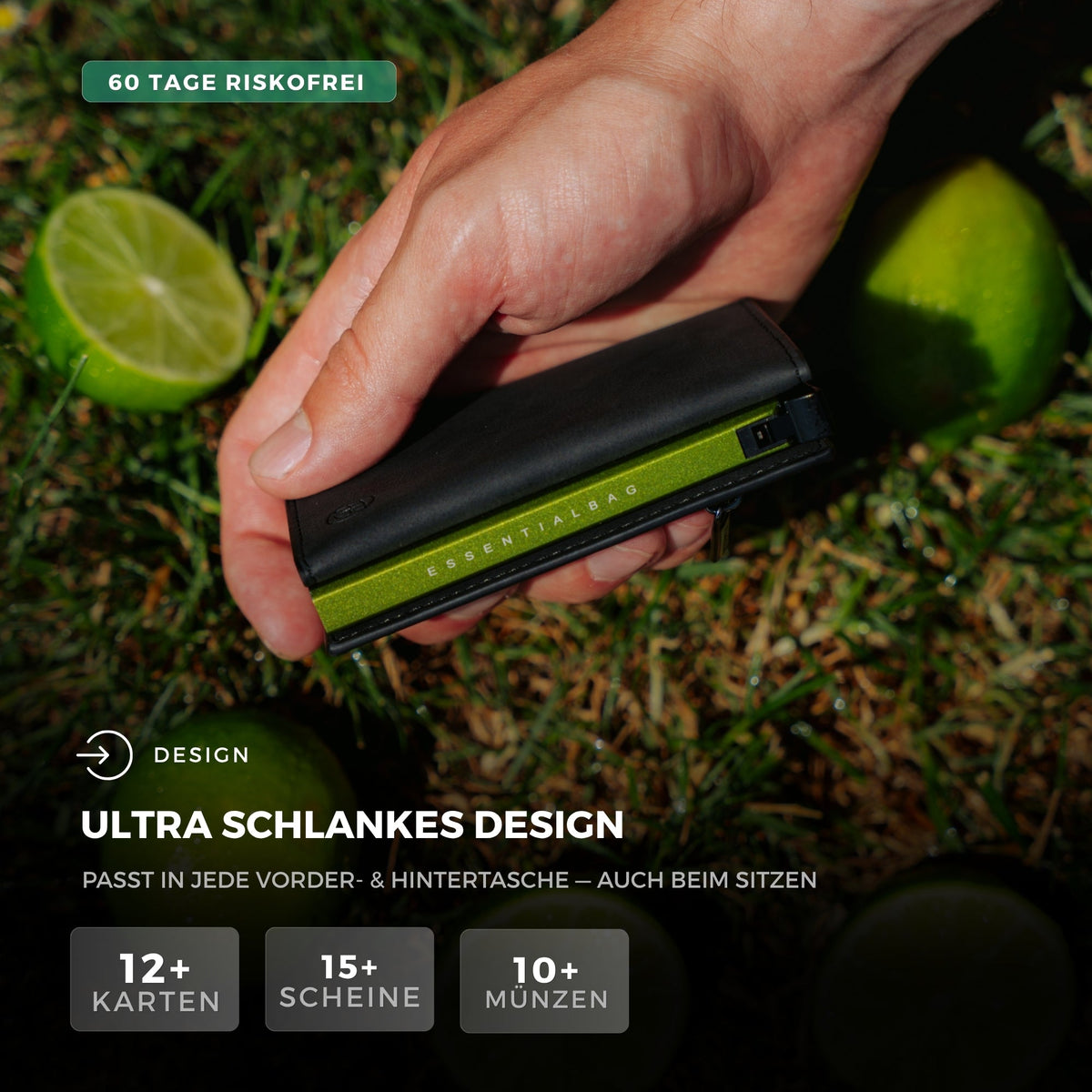 Smart Wallet 3.0 — portafoglio sottile con blocco RFID
