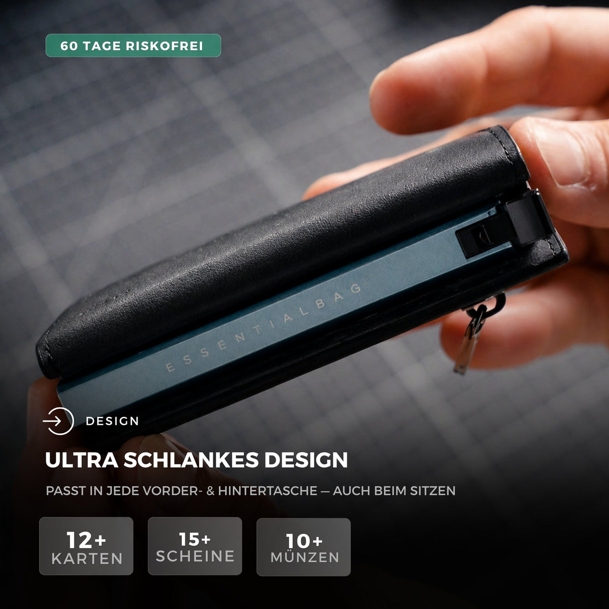 Smart Wallet 3.0 — portafoglio sottile con blocco RFID