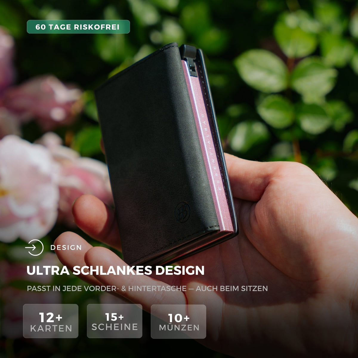 Smart Wallet 3.0 — portafoglio sottile con blocco RFID