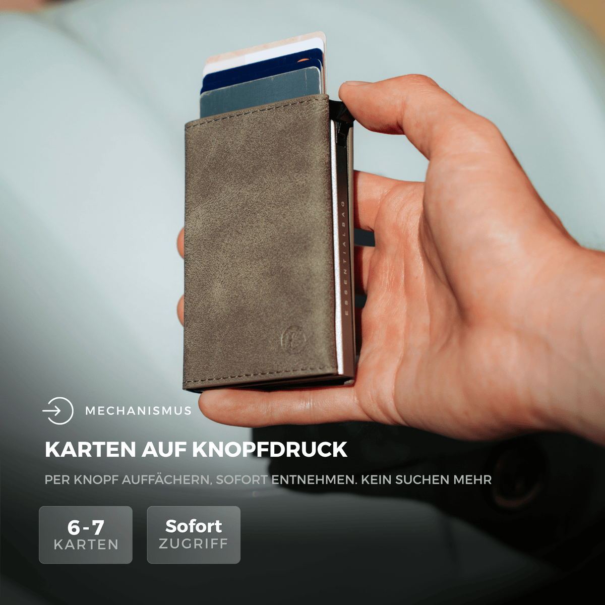 Smart Wallet 3.0 — portafoglio sottile con blocco RFID