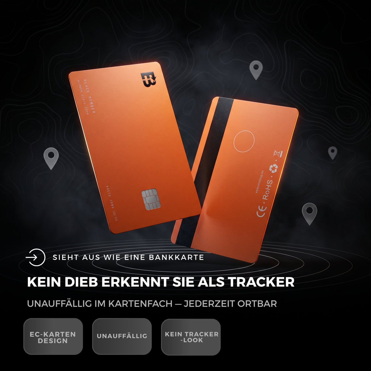 Tracker-Karte Pro für Apple & Android