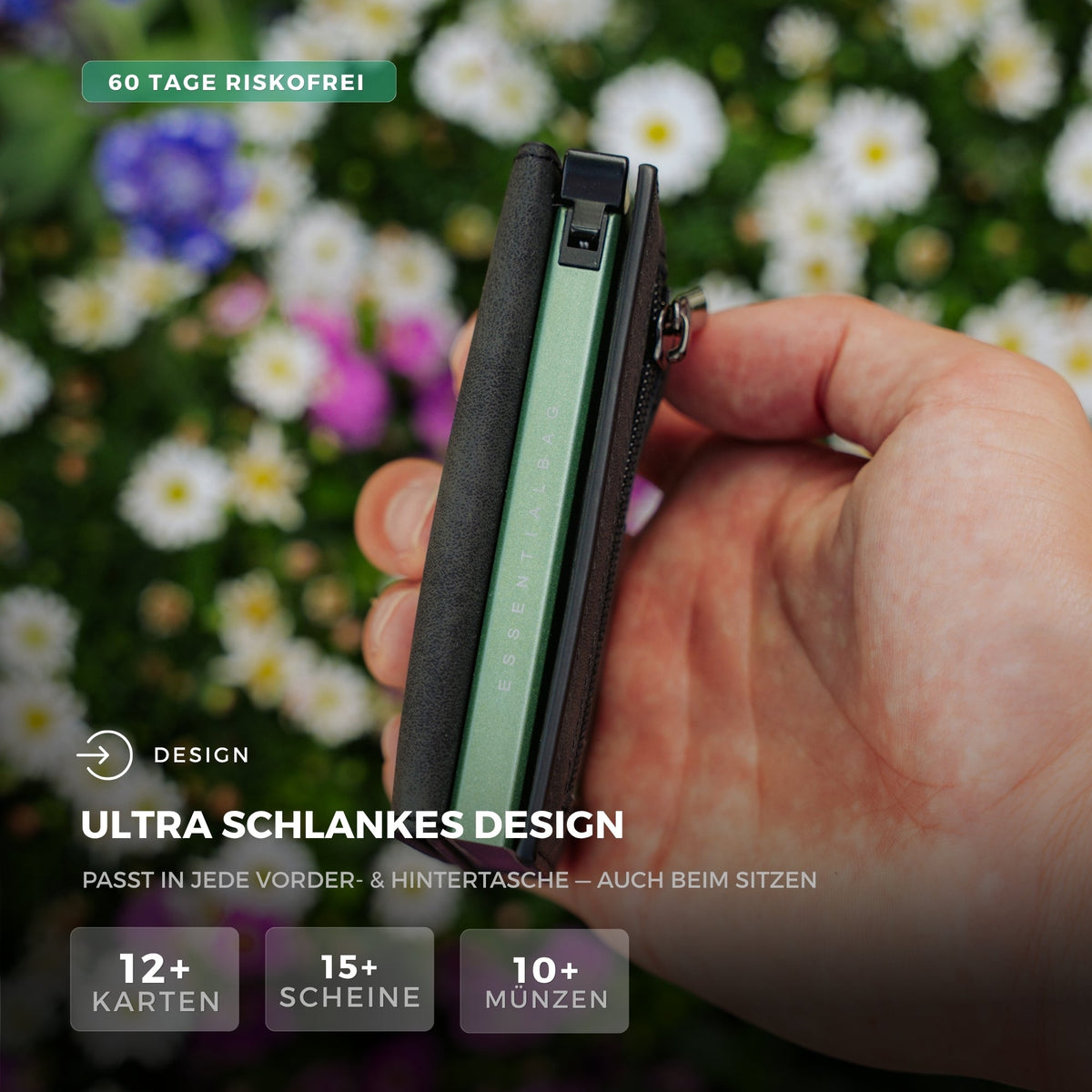 Smart Wallet 3.0 — portafoglio sottile con blocco RFID