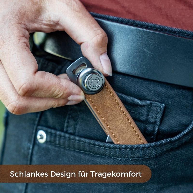 Schlüsseletui aus Leder