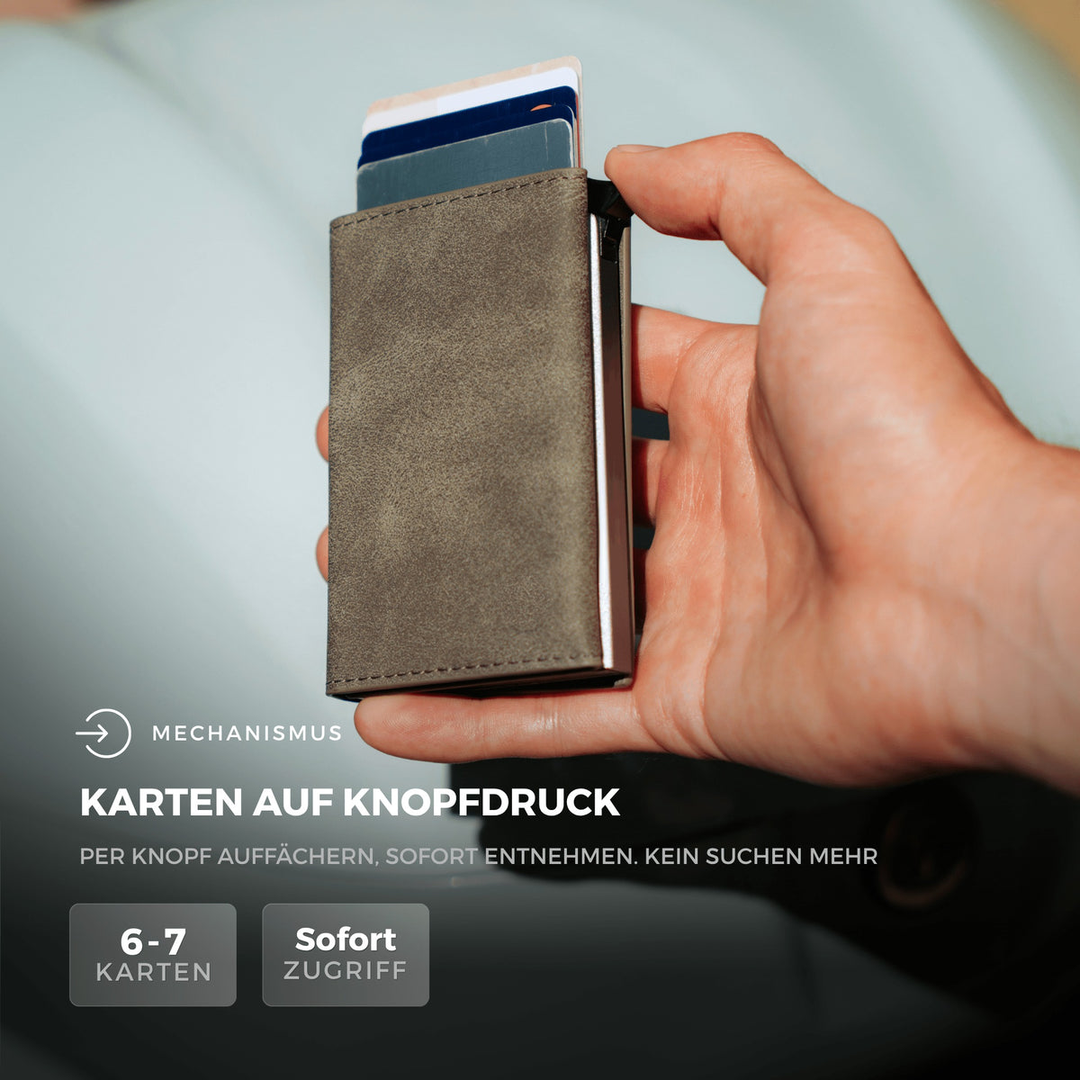 Slim Wallet Titan + Tracker-Karte — Set