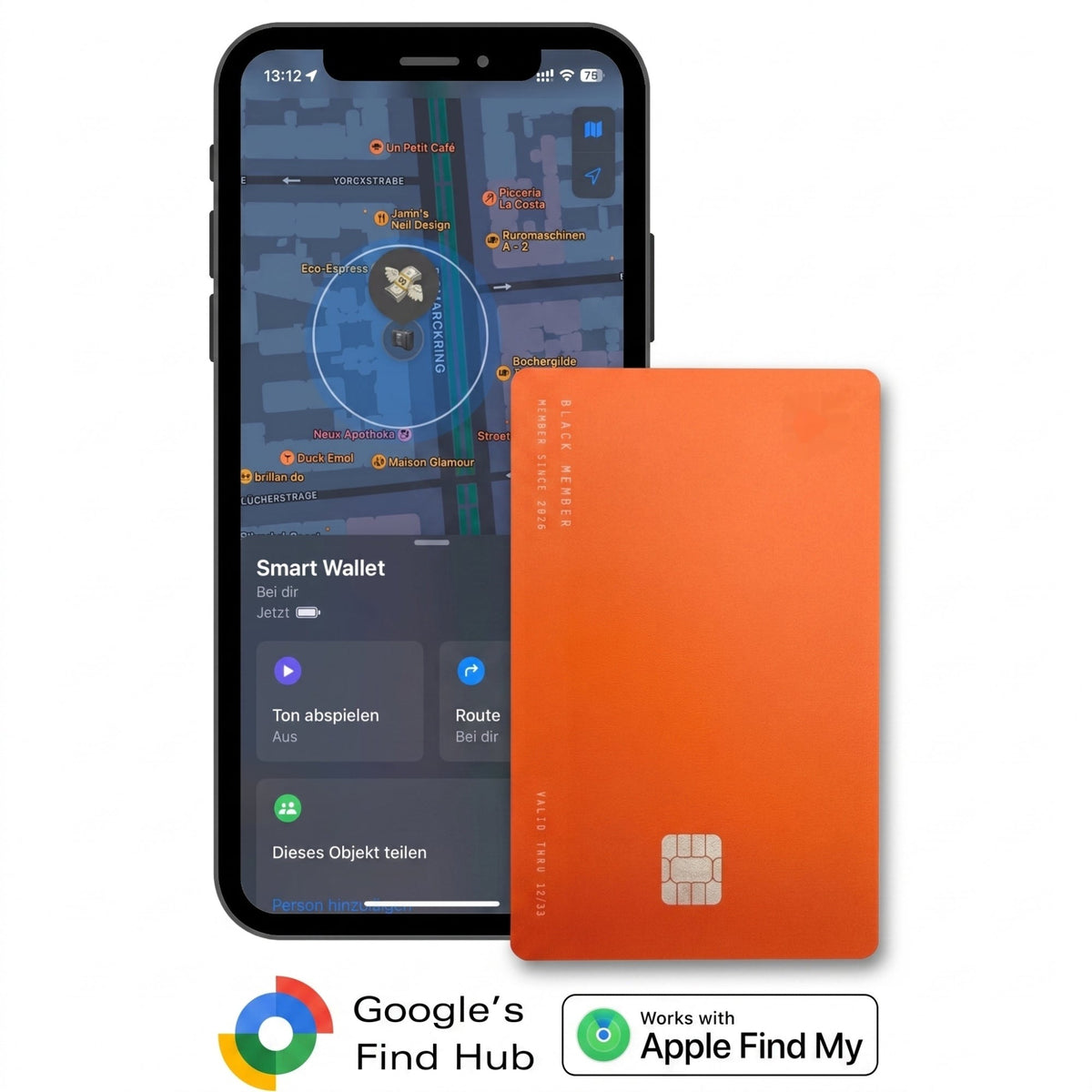 Tracker-Karte Pro für Apple & Android